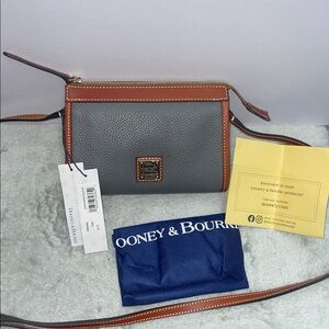 NWT Dooney & Bourke Small E/W Crossbody